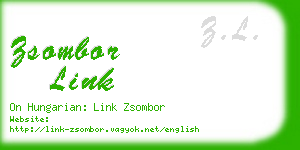 zsombor link business card